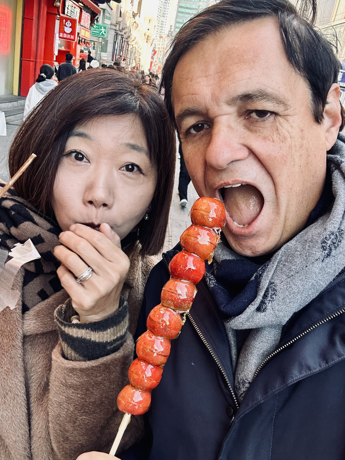 Christophe Durandeau et son épouse chinoise à Shenyang (Dongbei), terrain de ses recherches sur la Chine